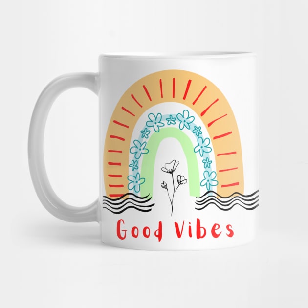 Good Vibes Rainbow Design by TINRO Kreations